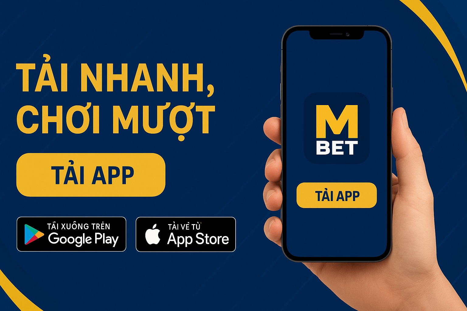 Tải app MBet Android và iOS — Cài nhanh, chơi mượt